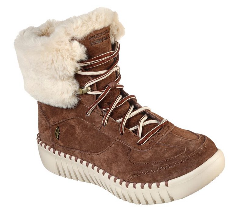 Skechers Dam Choklad Stövlar - Gowalk Smart - Frosty Goddess - Sverige (PBAKT-1542)